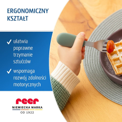 Sztućce dla dzieci bezpieczne zaokrąglone - komplet