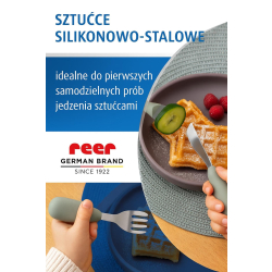 Sztućce dla dzieci bezpieczne zaokrąglone - komplet