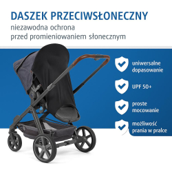 Daszek przeciwsłoneczny do wózka UV 50+