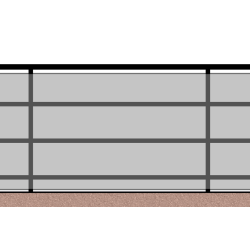 Zabezpieczenie folia PVC ochronna do balustrady 200x90cm CLEAR GUARD
