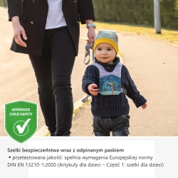 Szelki bezpieczeństwa dziecka uprząż i smycz