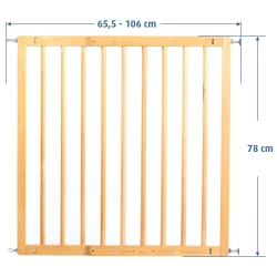Bramka przykręcana  65,5-106cm