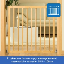 Bramka przykręcana  65,5-106cm