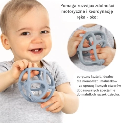 Gryzak na ząbkowanie i piłka sensoryczna 2w1