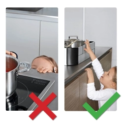 Osłona płyty kuchennej kuchenki szer. 44-65 cm aluminiowa