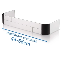 Osłona płyty kuchennej kuchenki szer. 44-65 cm aluminiowa