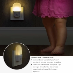 Lampka nocna NightGuide LED przycisk On/ Off