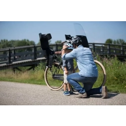 Fotelik rowerowy Bobike Tour PLUS LED bagażnik urban black