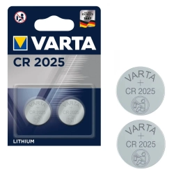 Bateria litowa guzikowa CR 2025 3V 6025 VARTA 2szt