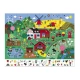 Puzzle obserwacyjne w walizce Farma 24 elementy 3+