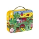 Puzzle obserwacyjne w walizce Farma 24 elementy 3+