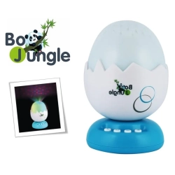 B-Lampka nocna z projektorem i muzyka  Bo Jungle Turquoise