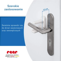 Zabezpieczenie zamknięcie blokada klamki drzwi samoprzylepne taśma