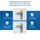 Zabezpieczenie zamknięcie blokada klamki drzwi samoprzylepne taśma