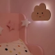 Lampka nocna LED dotykowa timer drewnniana